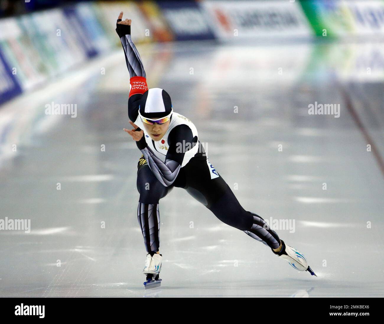 Konami Soga, of Japan, skates in the women's 500 meters at a World Cup  speed skating event Sunday, March 10, 2019, in Kearns, Utah. (AP Photo/Rick  Bowmer)n's Stock Photo - Alamy