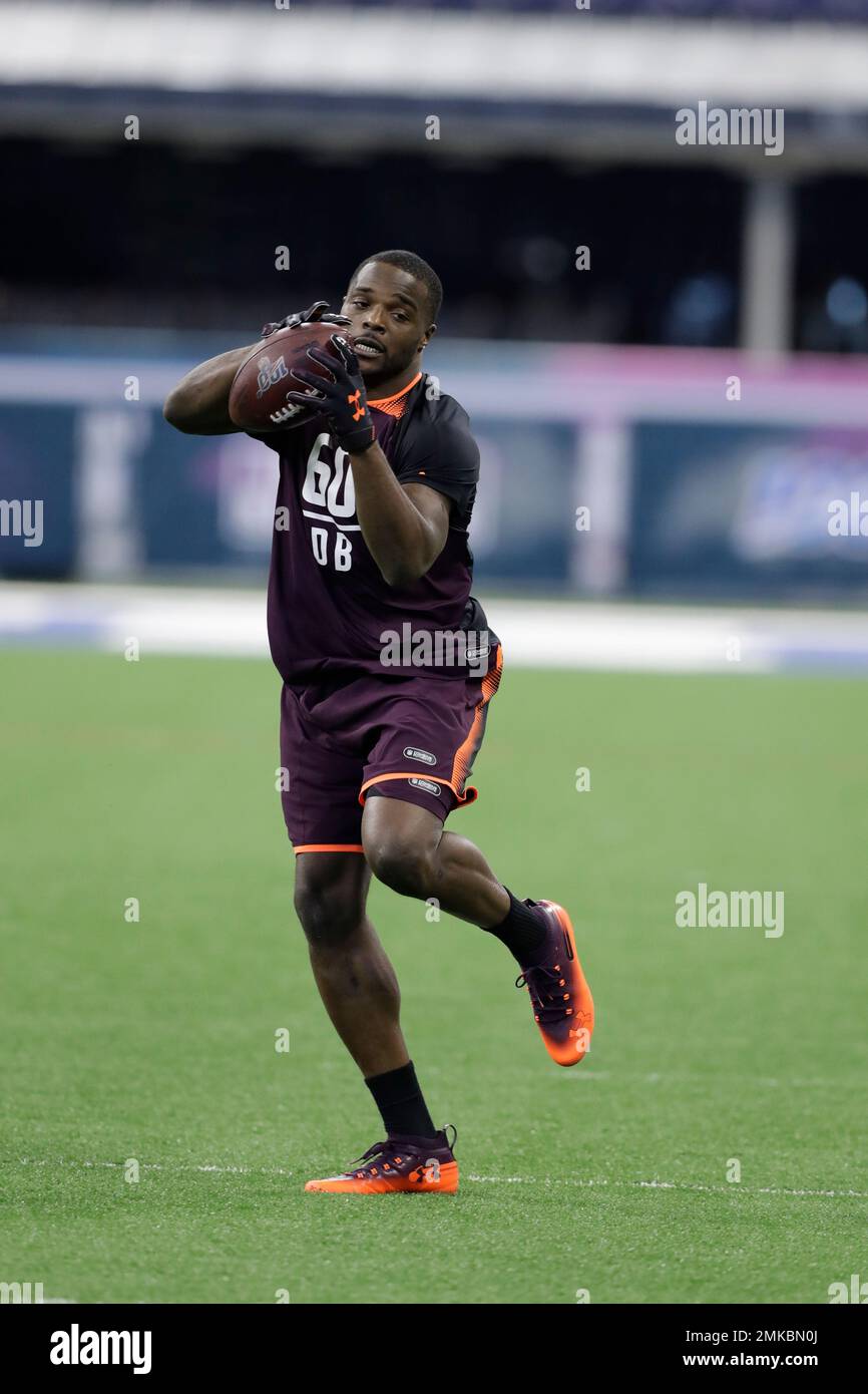 Kentucky defensive back Darius West runs a drill during the NFL football  scouting combine, Monday, March 4, 2019, in Indianapolis. (AP Photo/Darron  Cummings Stock Photo - Alamy