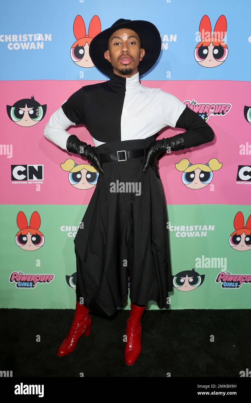 Kc Allen Model Kalen Allen arrives at the Christian Cowan x The Powerpuff Girls ...