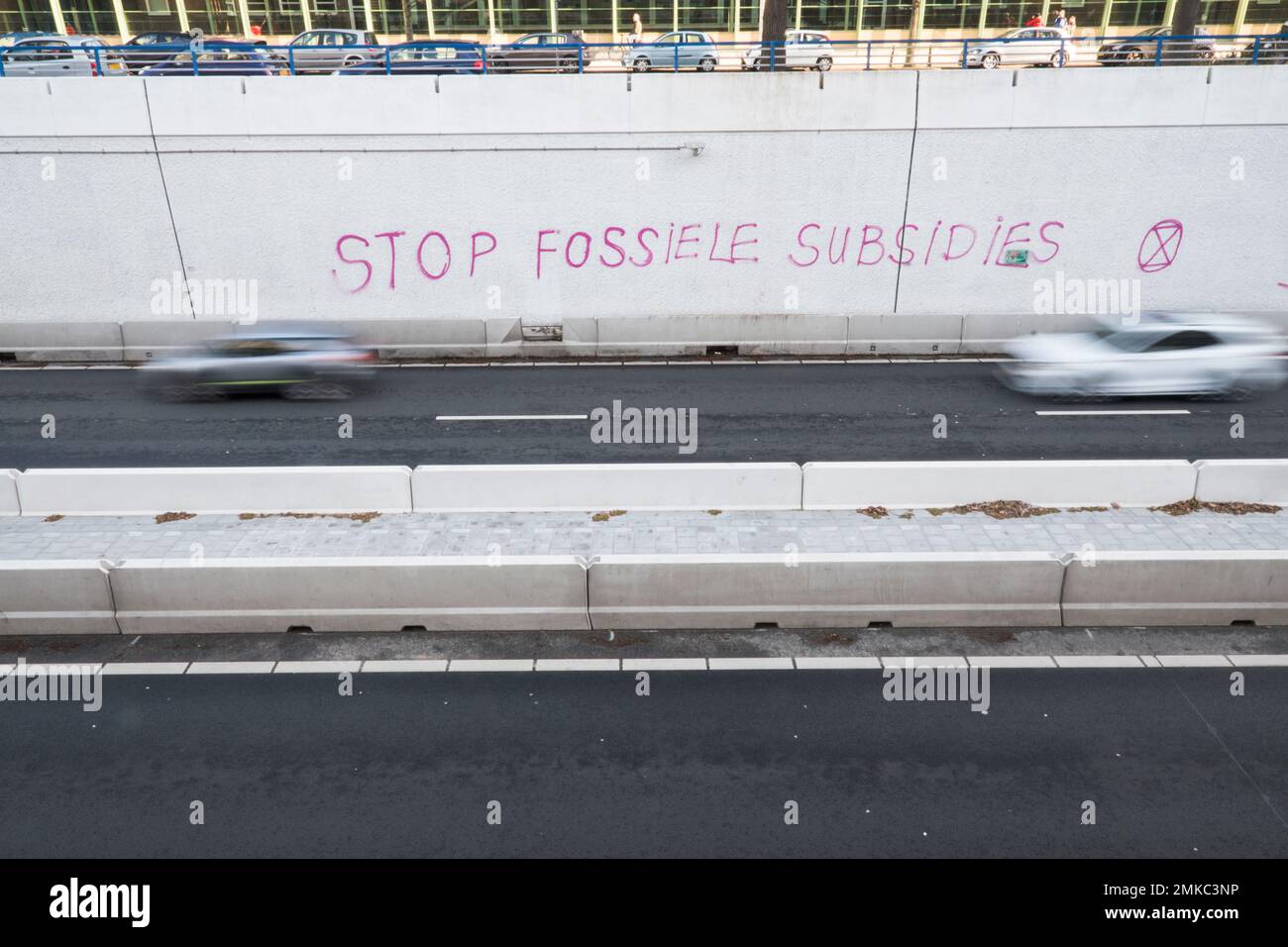 01-28-2023.The Hague,The Netherlands.Extinction Rebellion protested the ...