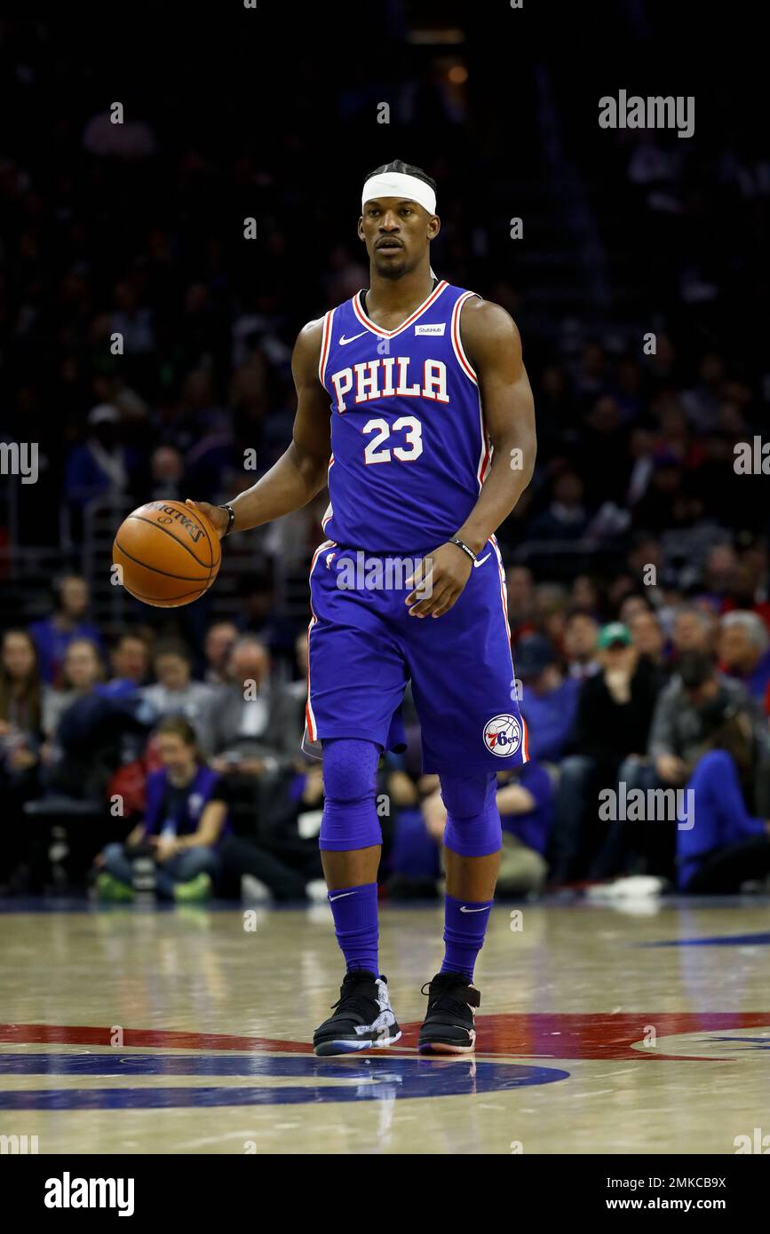 Philadelphia 76ers Jimmy Butler in action during an NBA