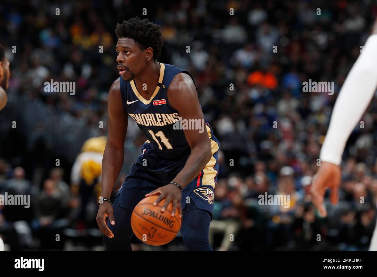 New Orleans Pelicans guard Jrue Holiday (11) in the first half of an