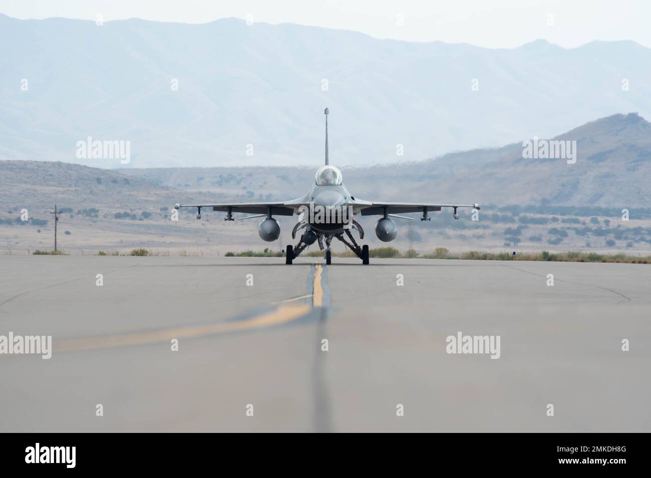 An F16 Fighting Falcon from the Air Force Reserve Command Test Center