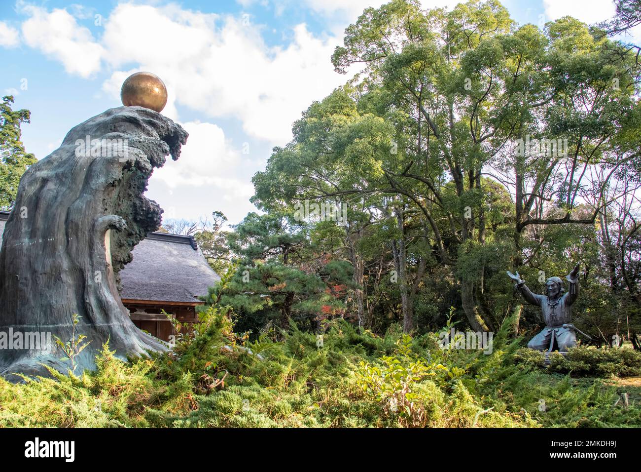 Shimane Japan 2nd Dec 2022 The statue of Okuninushi no Okami in shrine