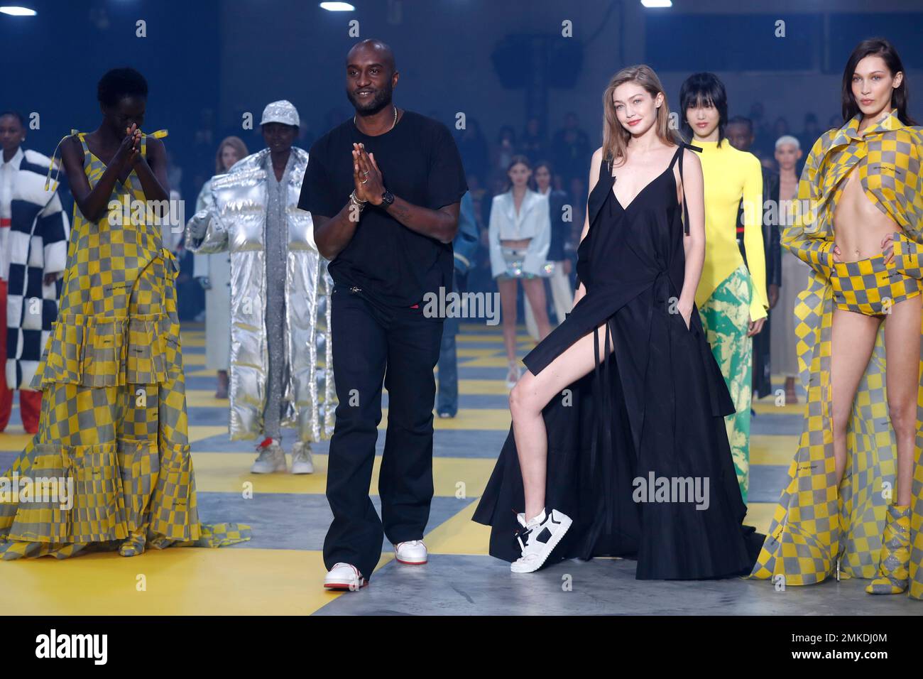 Karlie Kloss, Gigi and Bella Hadid steal Off-White show at Paris