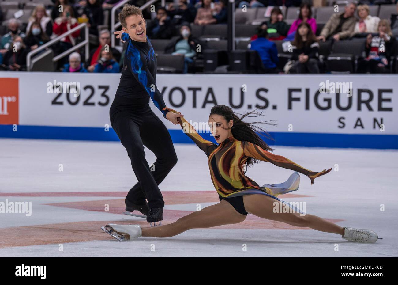 Madison Chock and Evan Bates took the gold medal in the rhythm dance