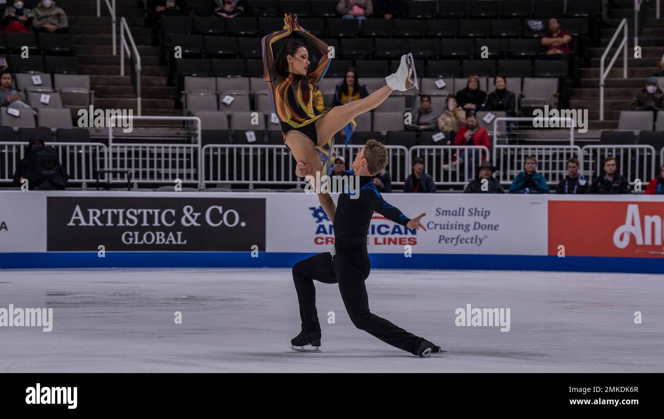 Madison Chock and Evan Bates took the gold medal in the rhythm dance