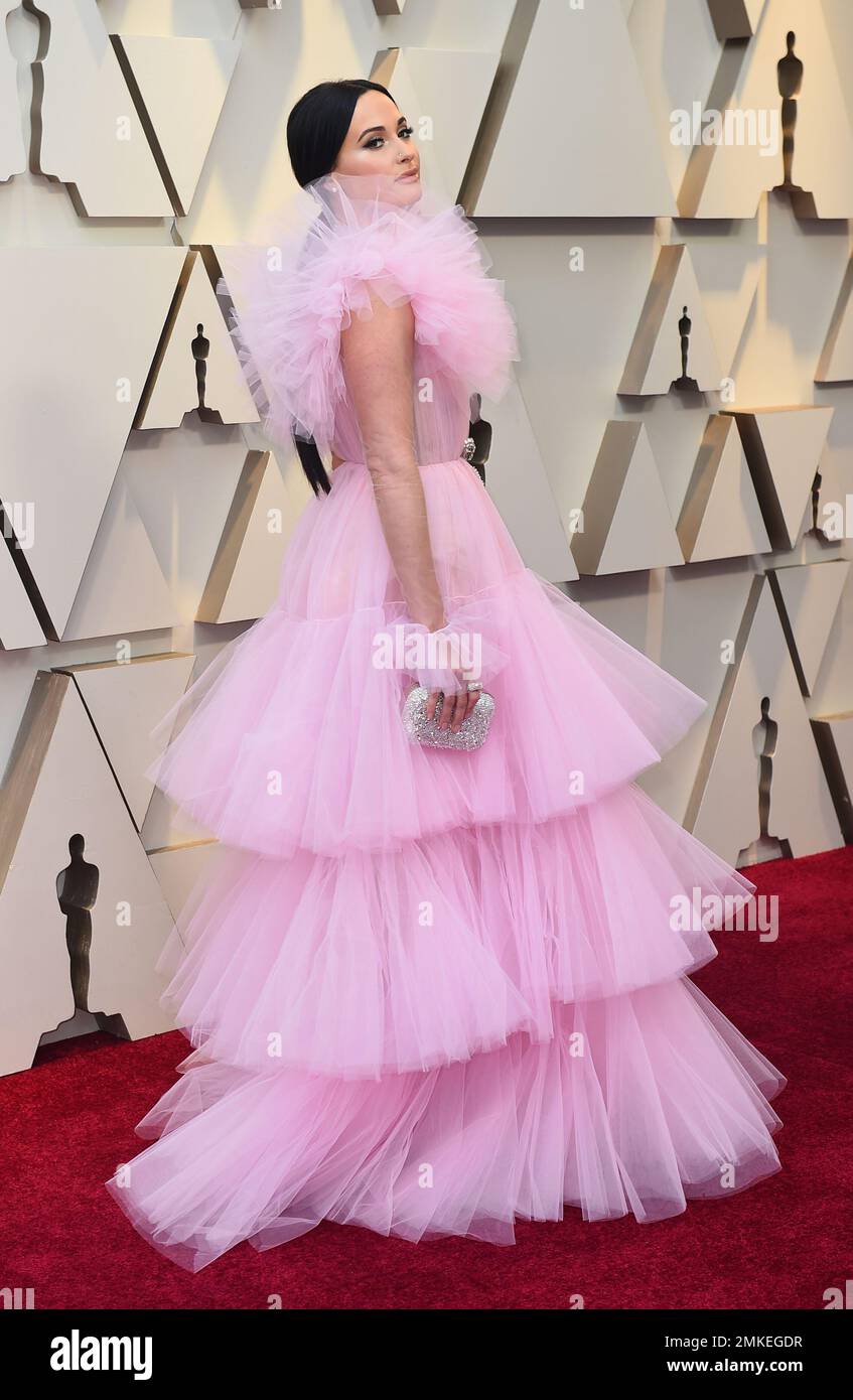 Kacey Musgraves arrives at the Oscars on Sunday Feb. 24 2019 at