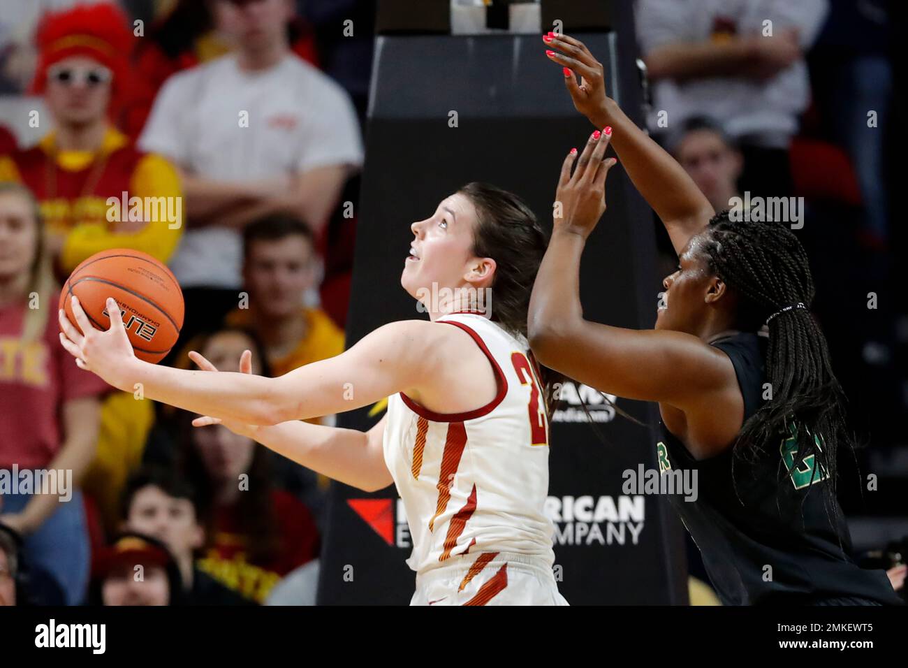 Iowa State Guard Bridget Carleton Left Drives To The Basket Past Baylor Center Kalani Brown 4958