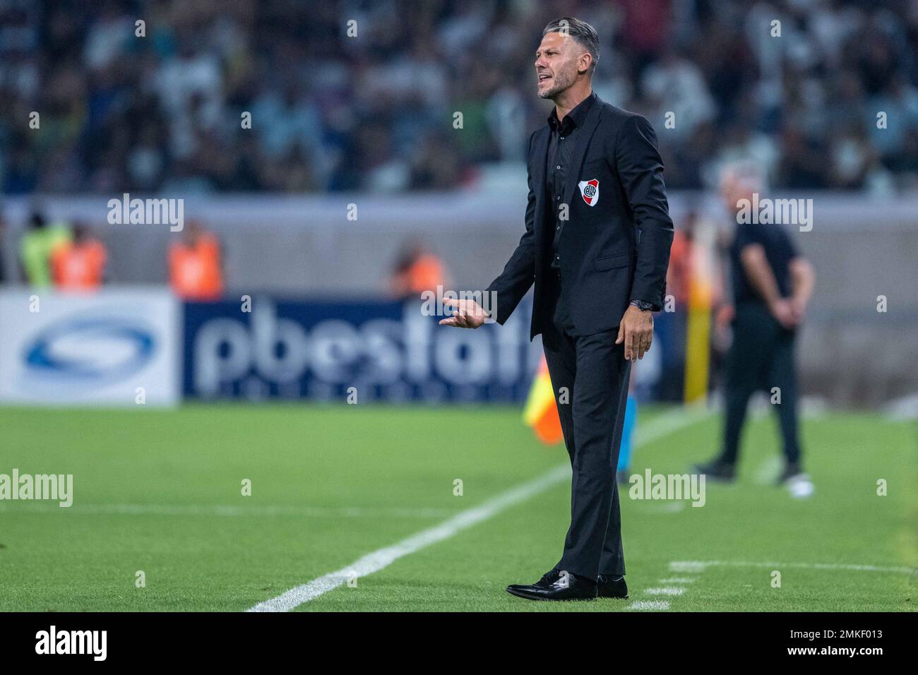 SANTIAGO DEL ESTERO, ARGENTINA, 28 January 2023:   Manager Martin Demichelis of River Plate, former Bayern Munich coach and player during the Torneo Binance 2023 of Argentine Liga Profesional match between Central Cordoba and River Plate at Stadium Único Madre de Ciudades in Santiago del Estero, Argentina on 28 January 2023. Photo by SFSI Credit: Sebo47/Alamy Live News Stock Photo