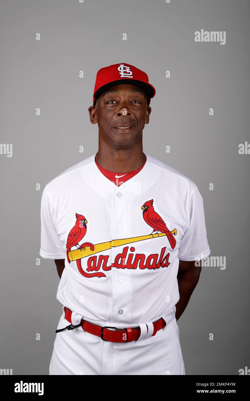 This is a 2019 photo of Willie McGee of the St. Louis Cardinals baseball  team. This image reflects the 2019 active roster as of Thursday, Feb. 21,  2019, when this image was