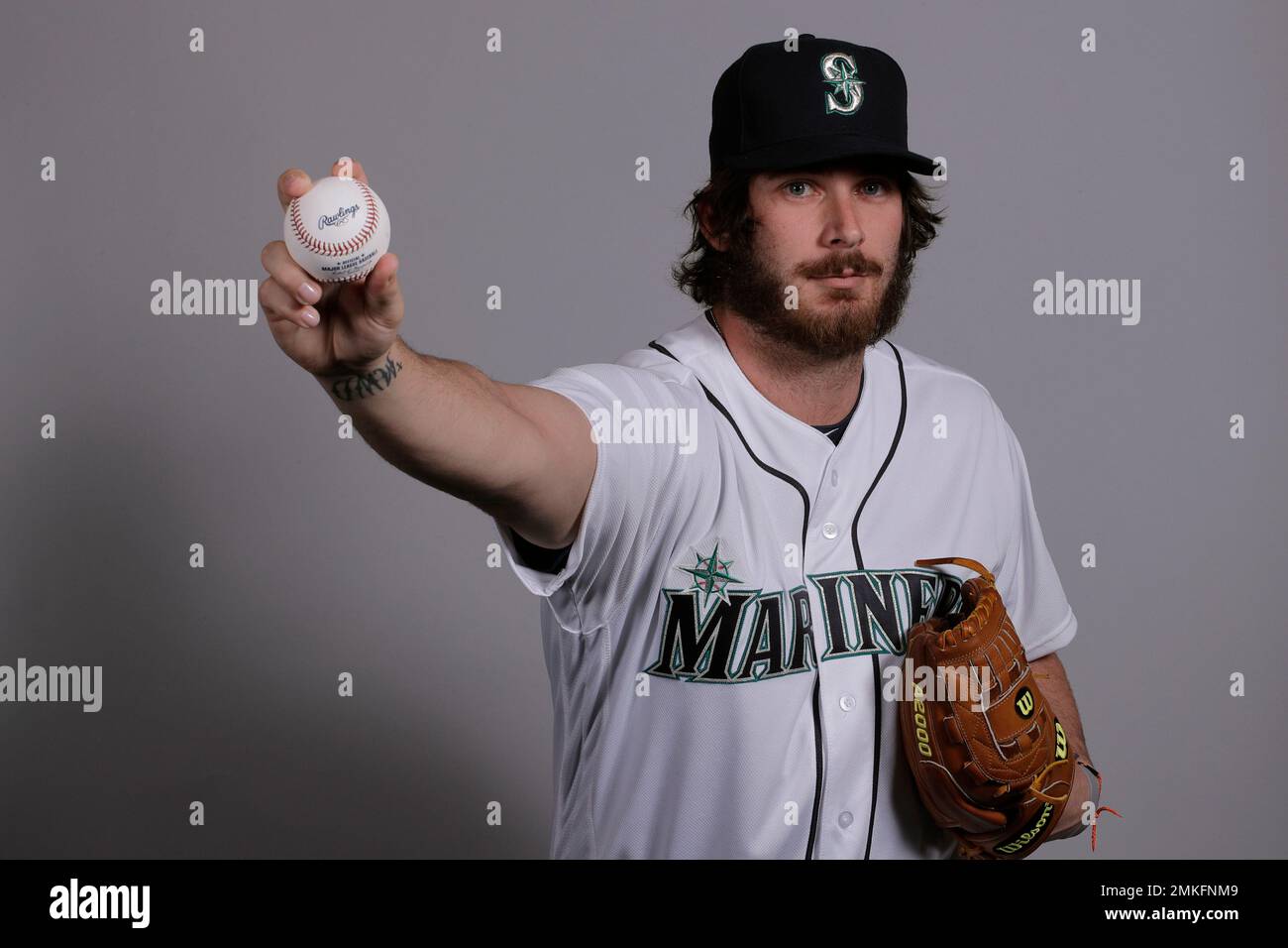 This is a 2019 photo of Tyler Danish of the Seattle Mariners baseball