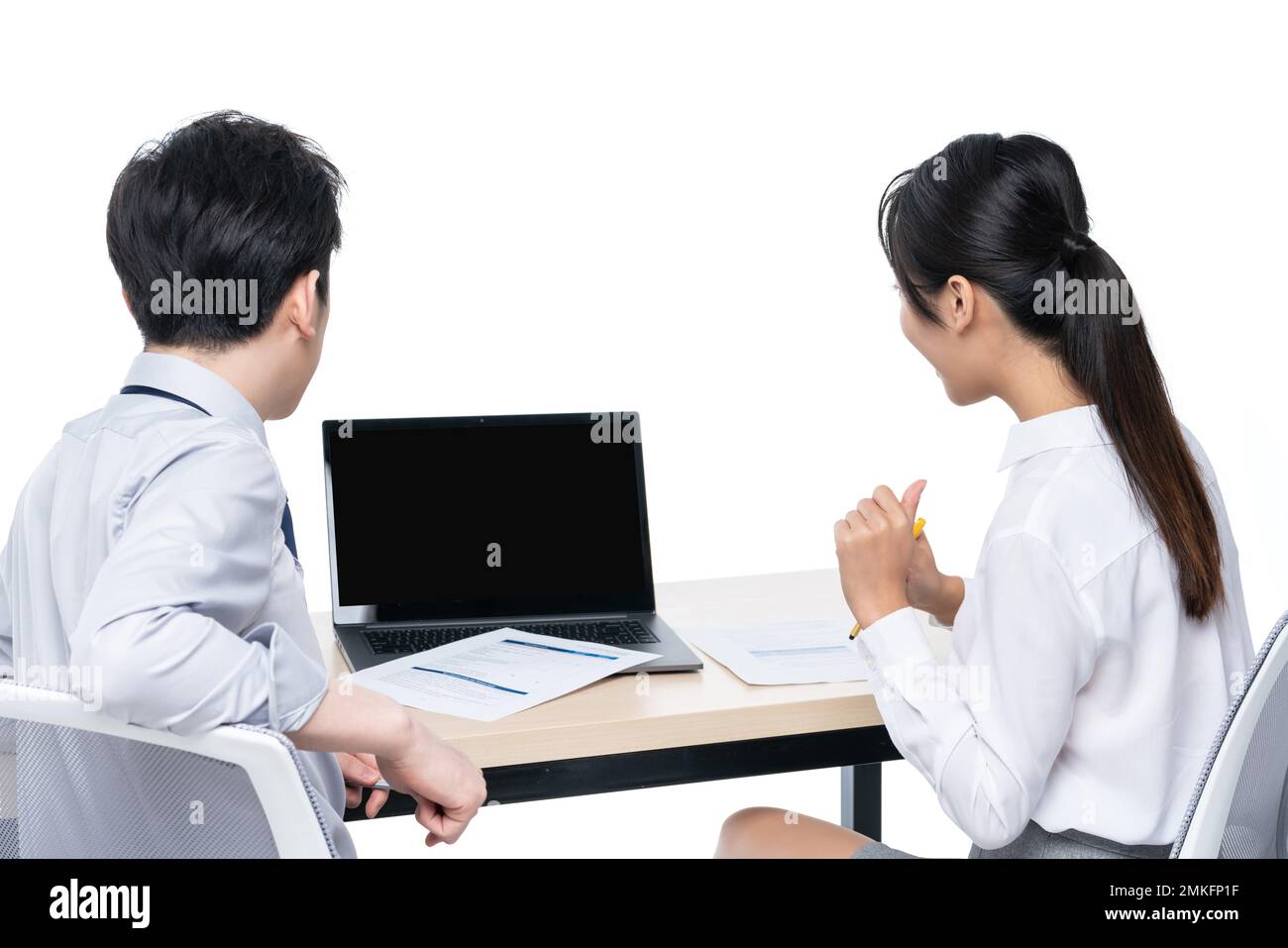 Two people holding files hi-res stock photography and images - Alamy