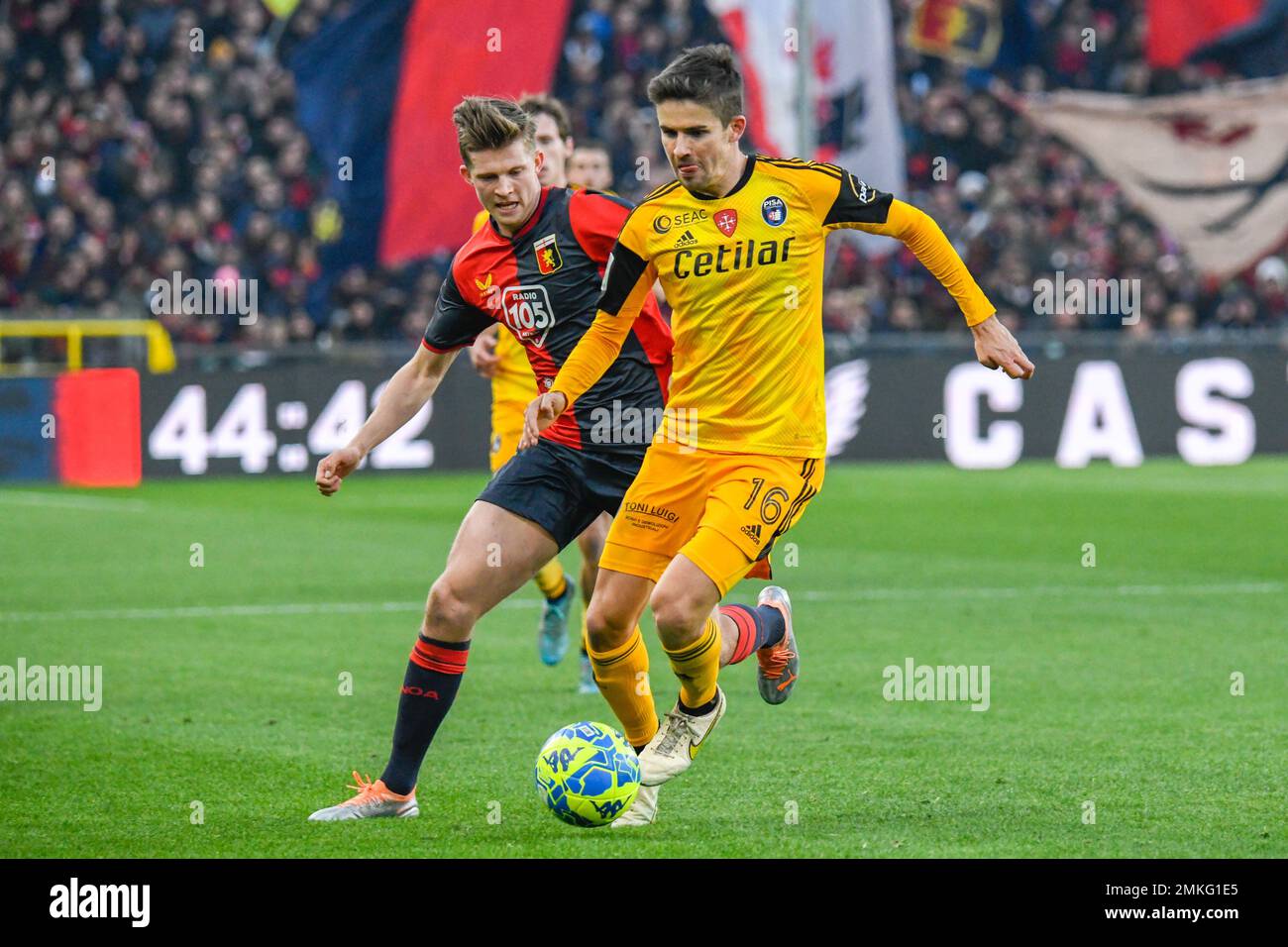 Genoa, Italy. 24 April 2022. Morten Frendrup of Genoa CFC in