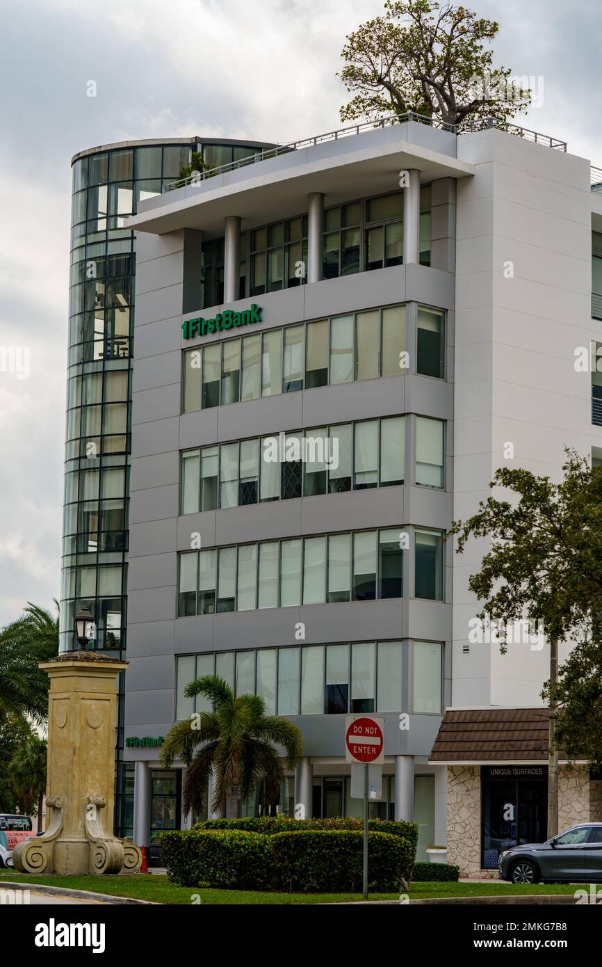 Coral Gables, FL, USA January 28, 2023 Photo of FirstBank Florida