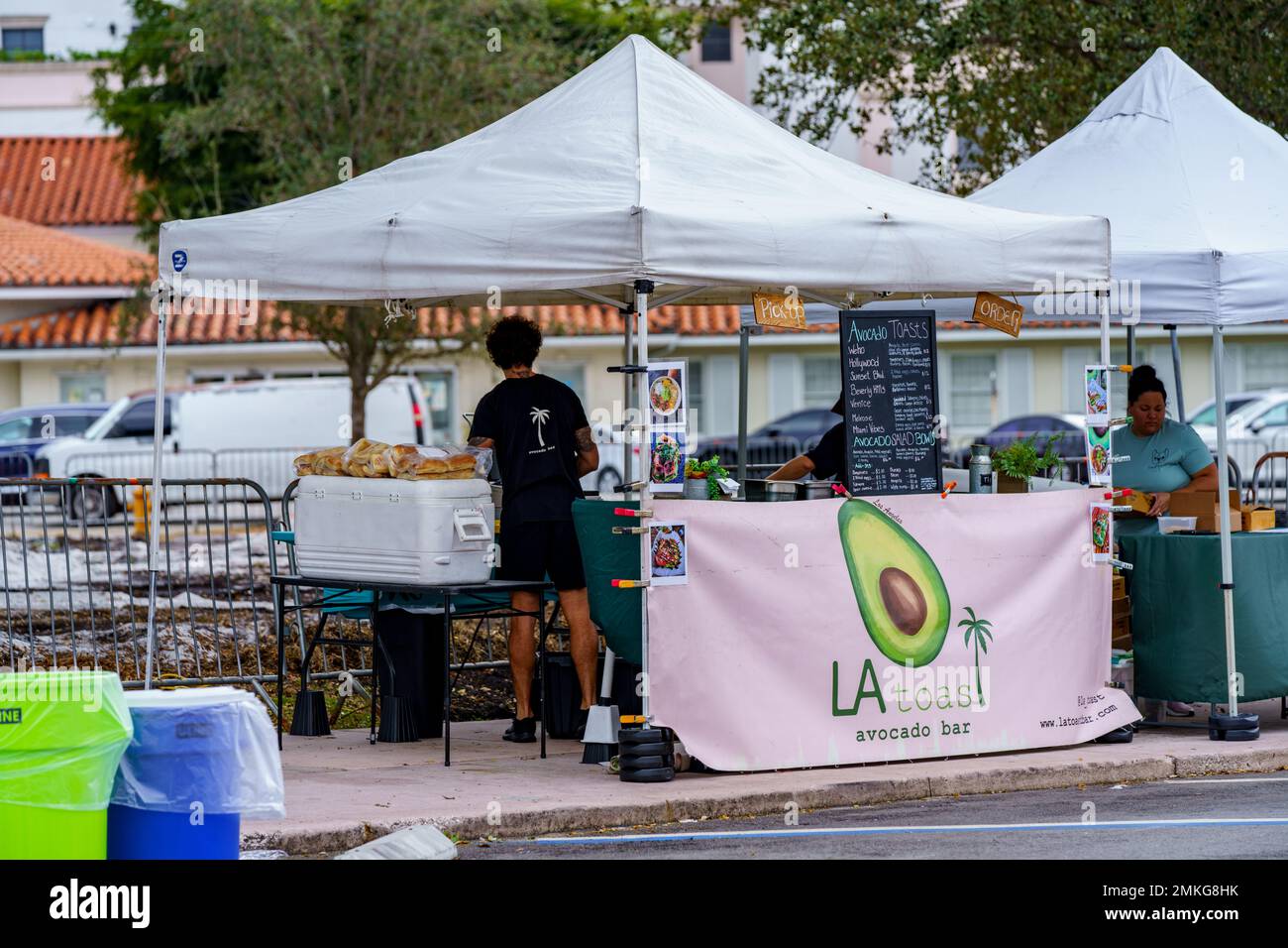 Coral Gables, FL, USA January 28, 2023 Photo of weekend farmers