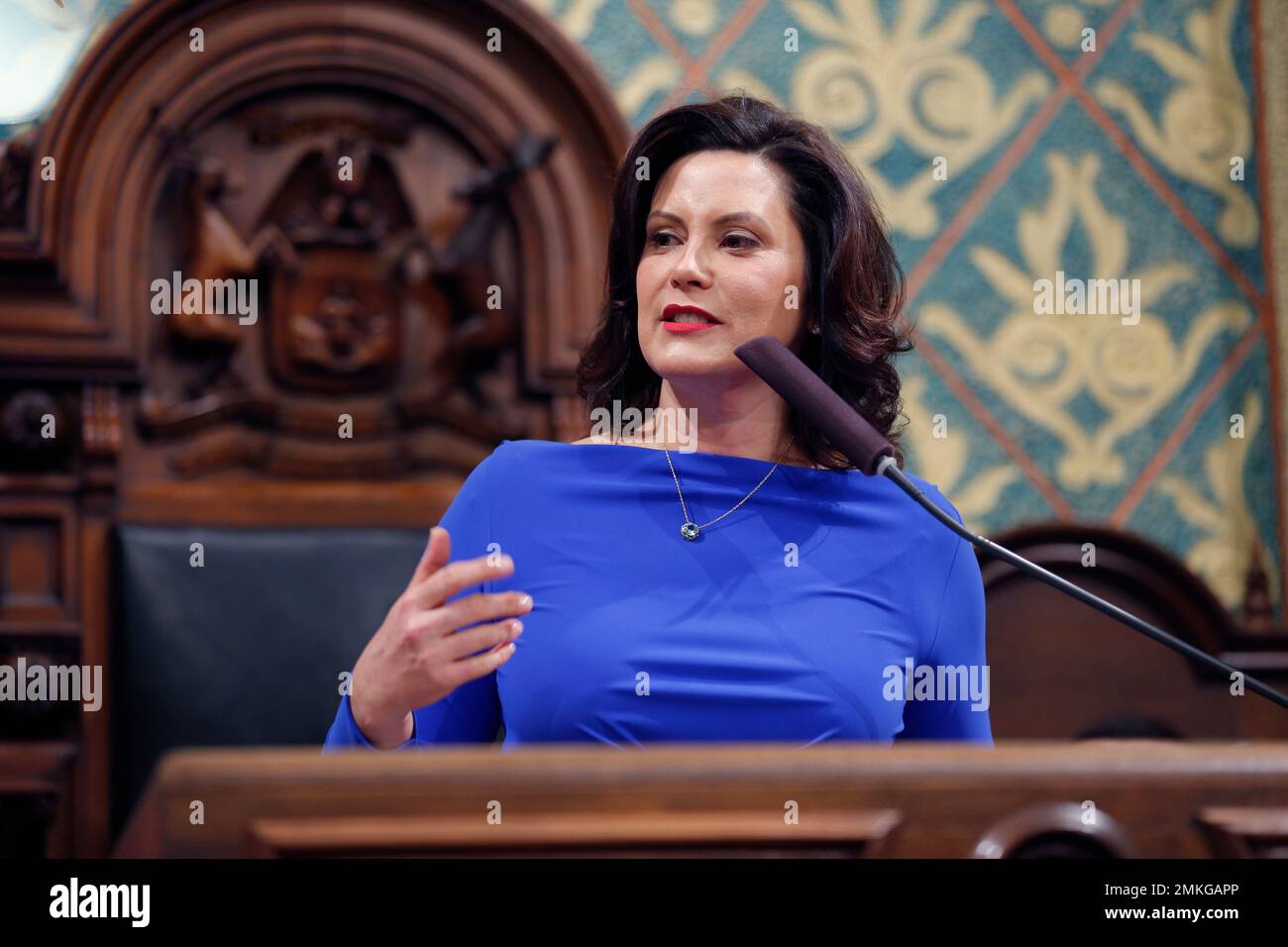 Michigan Gov. Gretchen Whitmer delivers her State of the State address