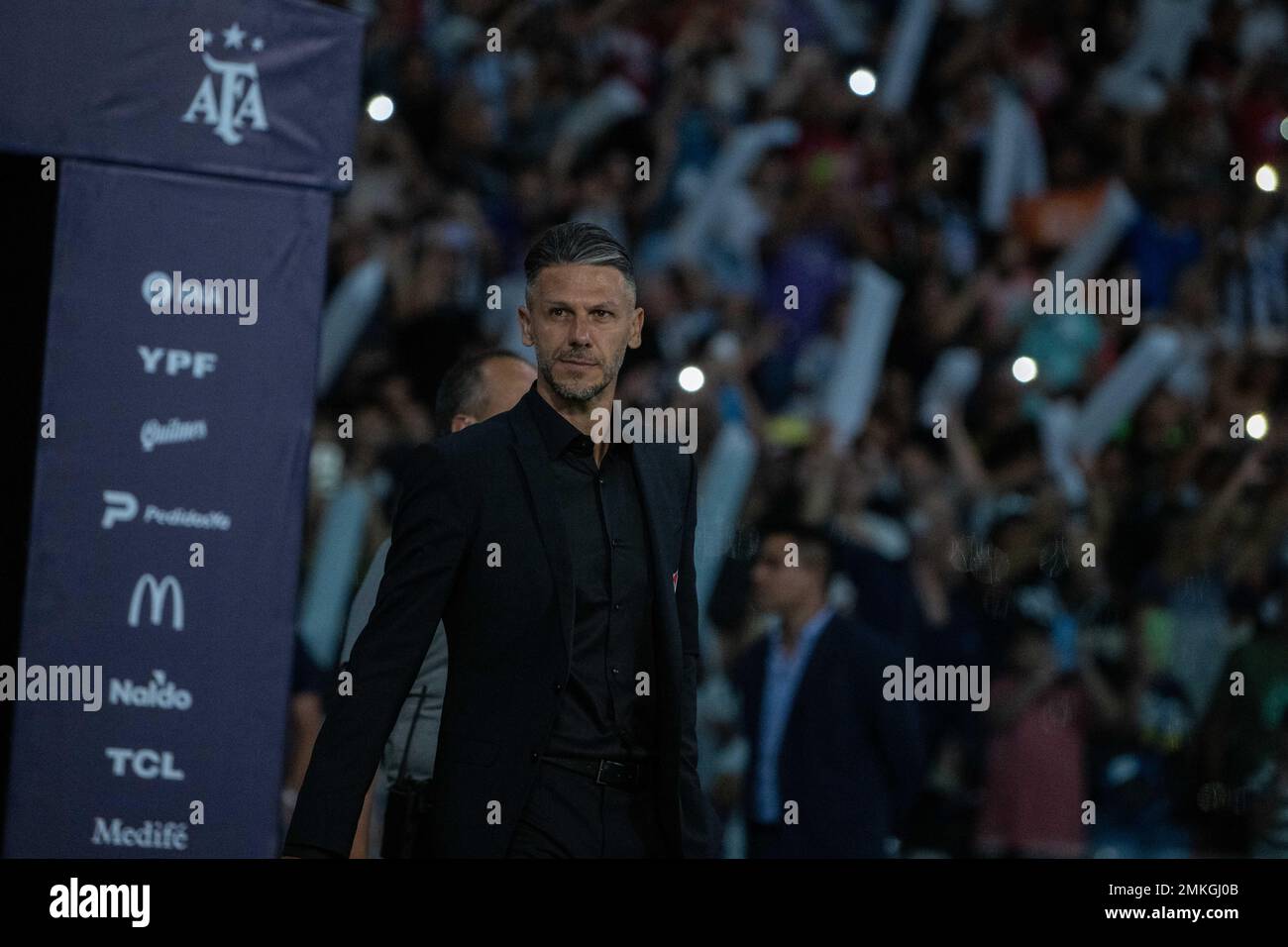 ARGENTINA, 28 January 2023: Manager Martin Demichelis of River Plate, former Bayern Munich coach and player during the Torneo Binance 2023 of Argentine Liga Profesional match between Central Cordoba and River Plate at Stadium Único Madre de Ciudades in Santiago del Estero, Argentina on 28 January 2023. Photo by SFSI Credit: Sebo47/Alamy Live News Stock Photo
