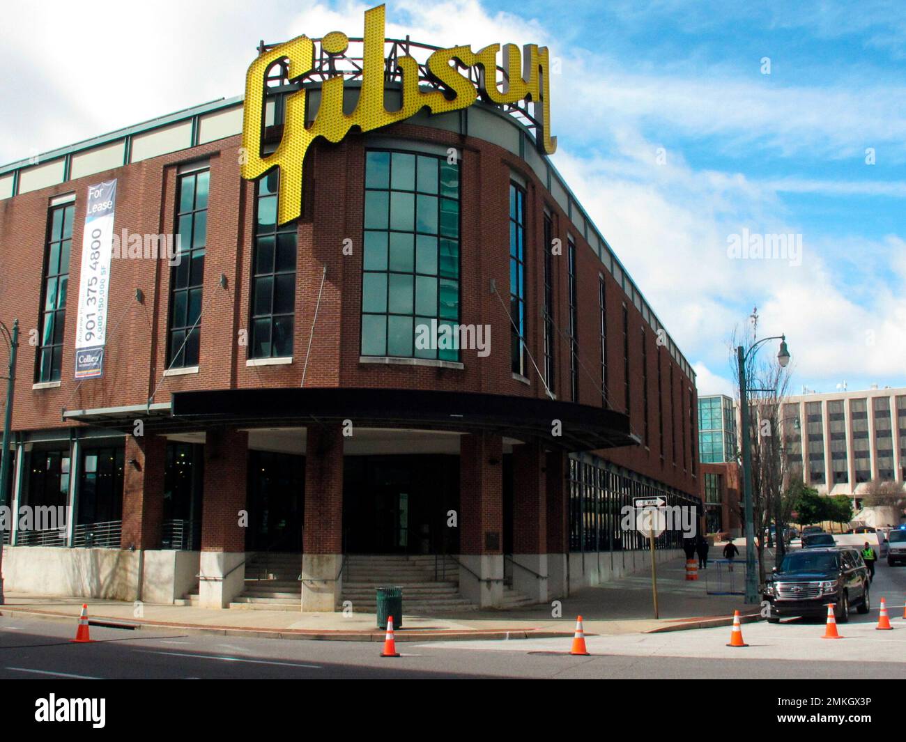 The former Gibson Guitar factory sits empty in downtown Memphis, Tenn