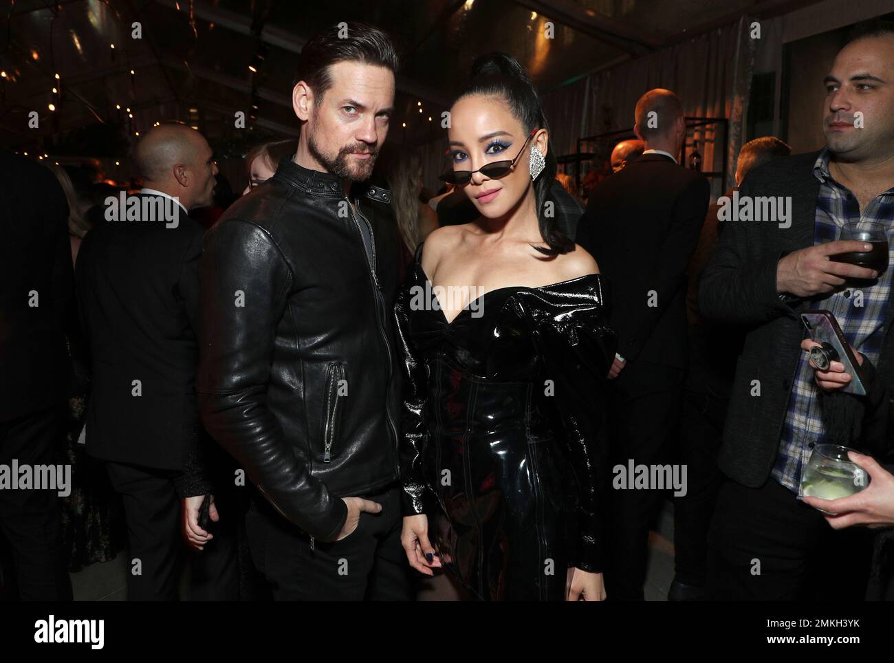 Shane West, left, and Fiona Xie attend Universal Music Group's 2019