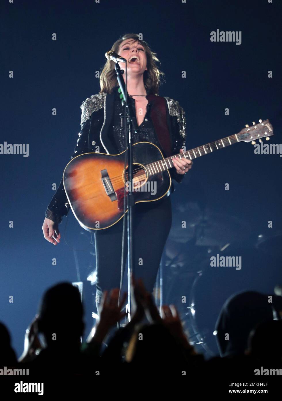Brandi Carlile performs "The Joke" at the 61st annual Grammy Awards on