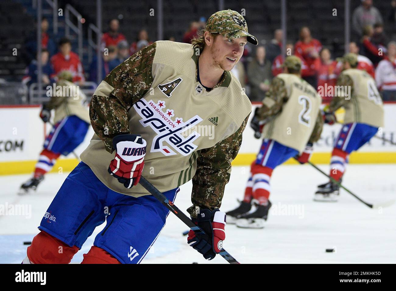 The Capitals will wear special camo jerseys during warmups for Military  Night