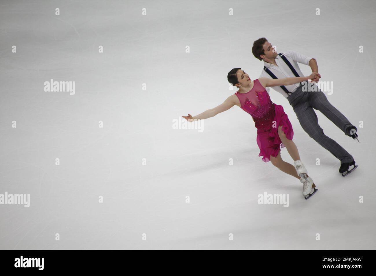 San Jose, CA, USA. 28th Jan, 2023. Second place, Caroline Green and Michael Parsons perform at the Pairs Free Dance final at the 2023 Toyota US Figure Skating Championship at the SAP Center. Credit: Motofoto/Alamy Live News Stock Photo