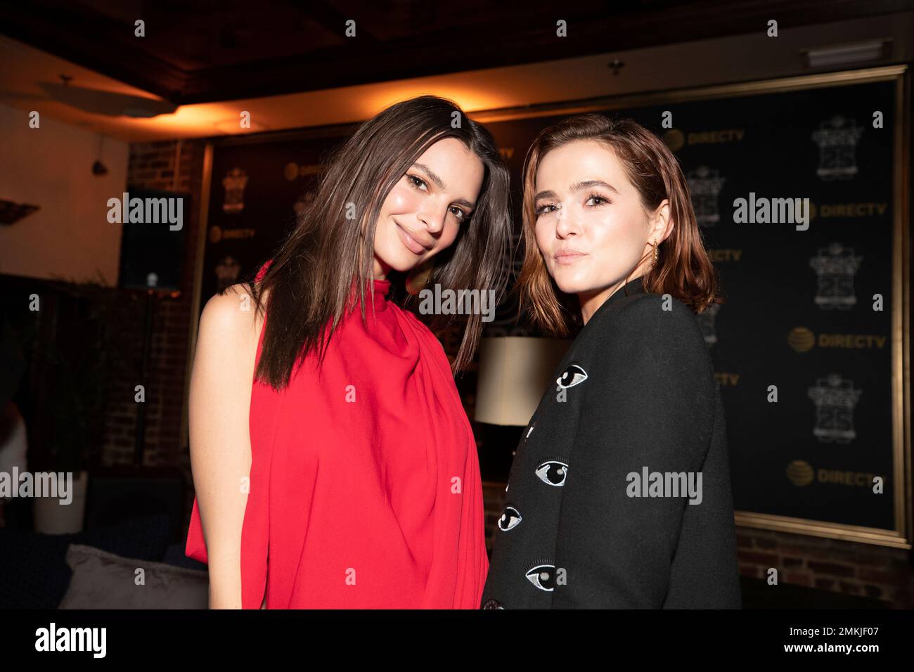 IMAGE DISTRIBUTED FOR DIRECTV - Landon Collins and a guest attend DIRECTV's  NFL SUNDAY TICKET Lounge on Friday, Feb.1, 2019 in Atlanta. (Paul Abell/AP  Images for DirecTV Stock Photo - Alamy