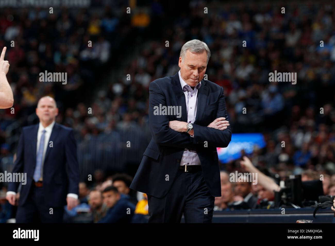 Houston Rockets head coach Mike D'Antoni in the first half of an NBA ...