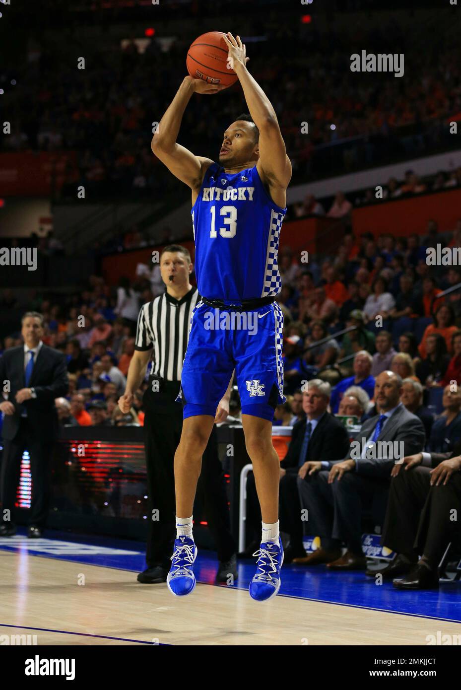 Kentucky guard Jemarl Baker Jr. shoots against Florida during an NCAA