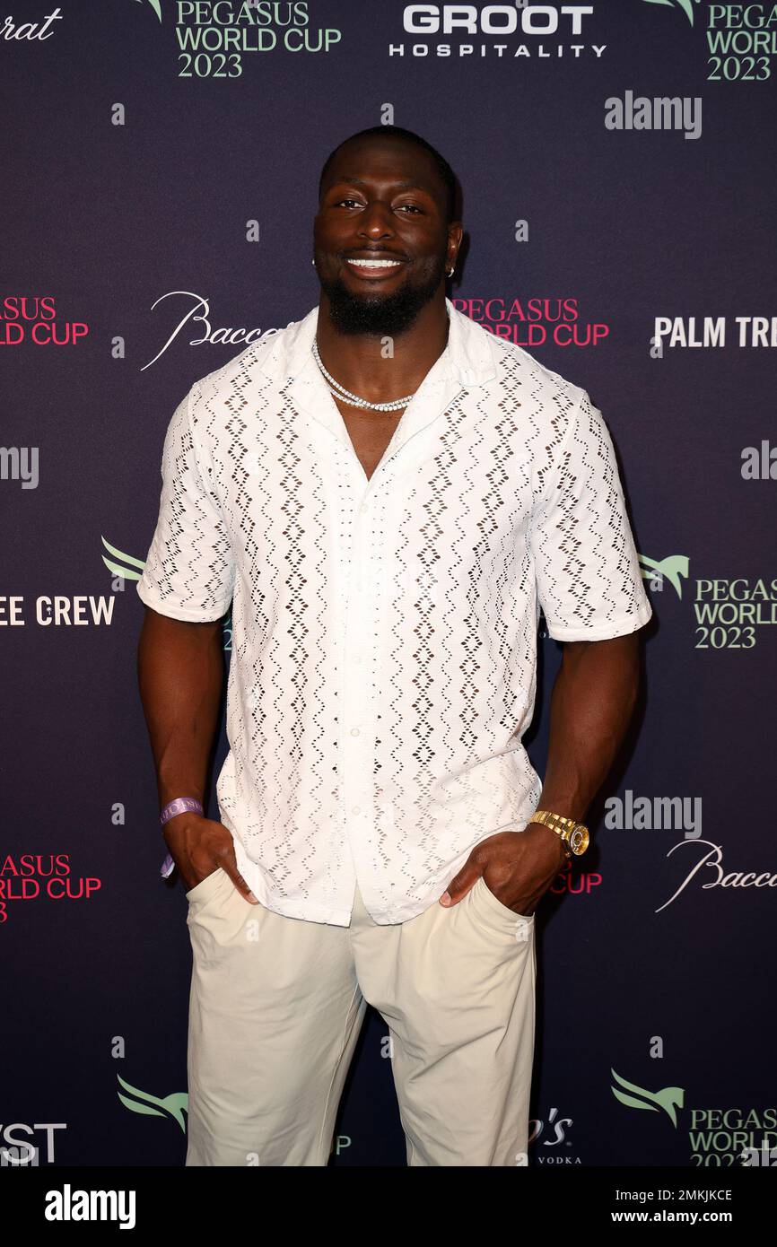 HALLANDALE, FLORIDA JANUARY 28 Sam Eguavoen at the 2023 Pegasus