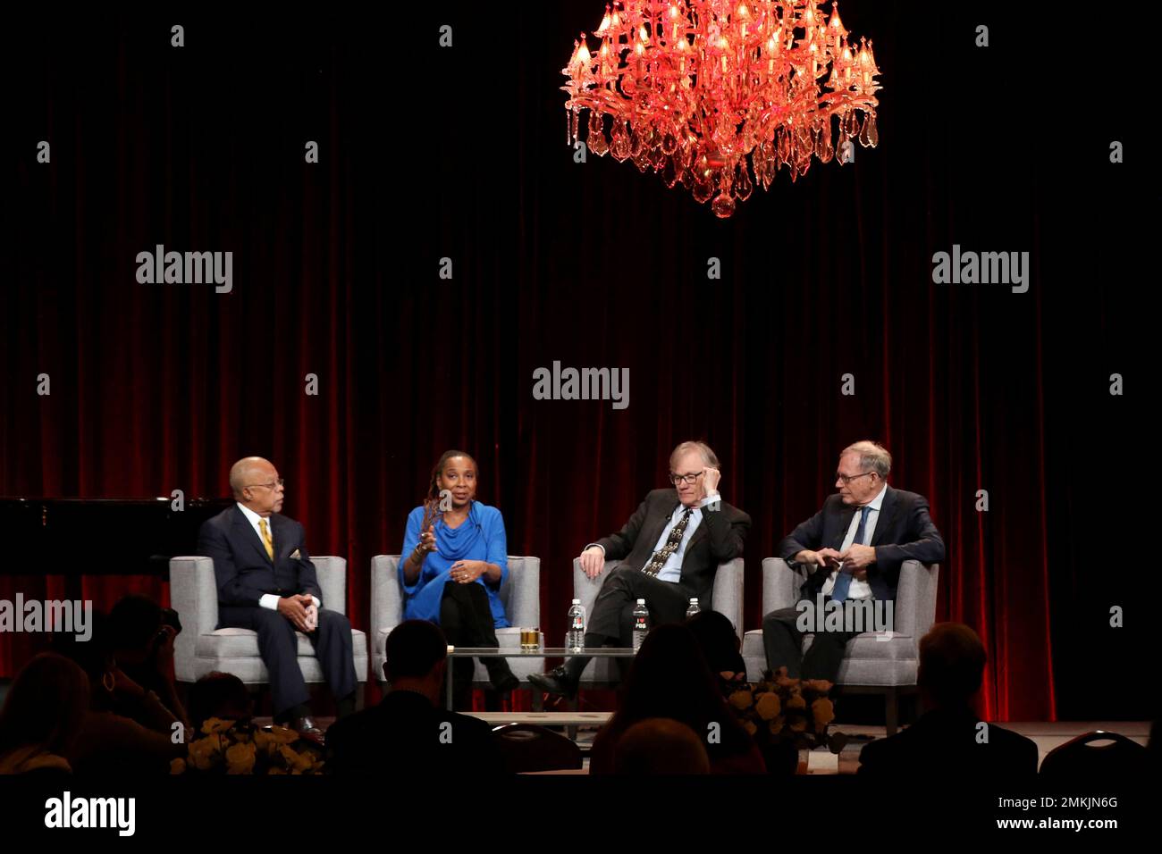 Dr. Henry Louis Gates Jr., from left, Kimberle Crenshaw, David W