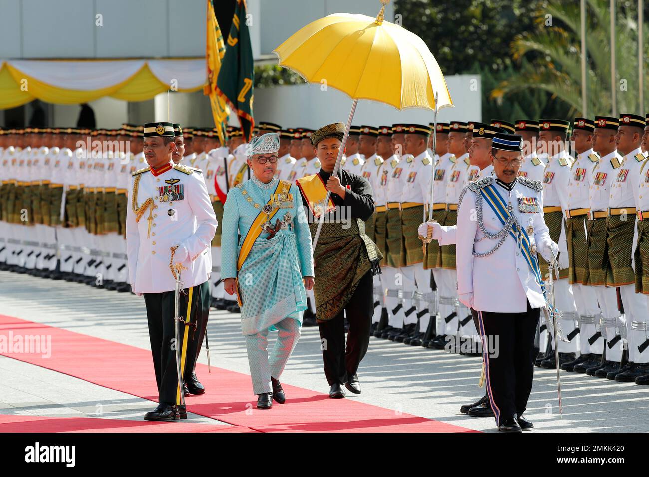 Malaysian New King Sultan Abdullah Sultan Ahmad Shah Second From Left