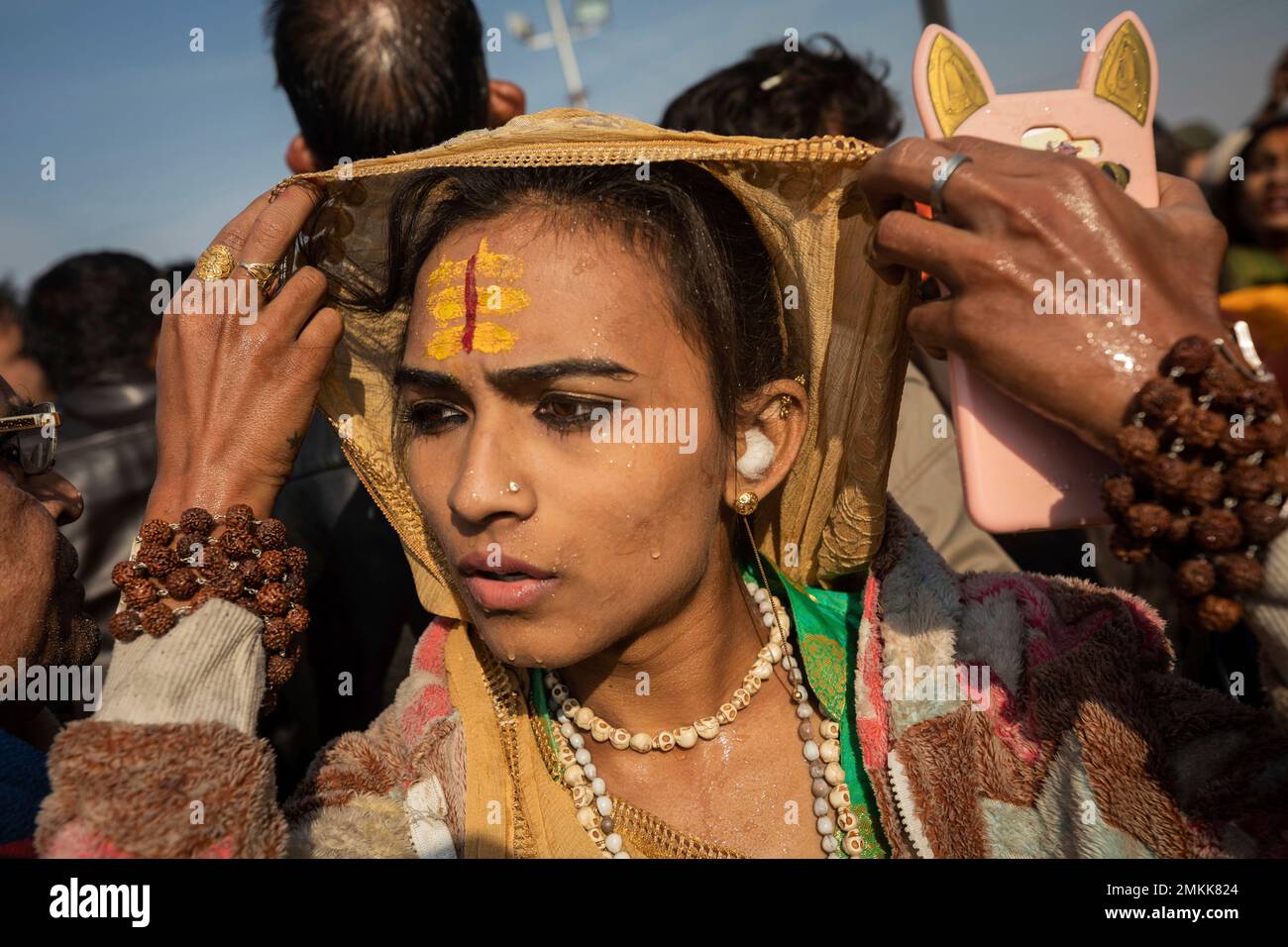 In This Jan 15 2019 Photo An Indian Hijra Walks On The Banks After Taking A Dip Along With