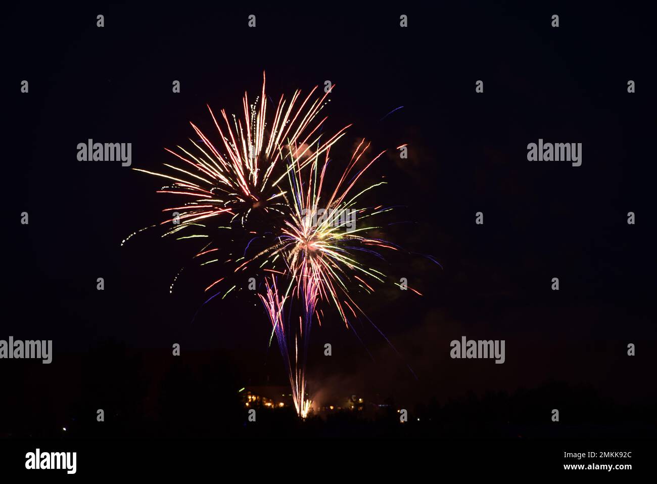 Annual Fourth of July fireworks display from LakeSide Lodge, Island