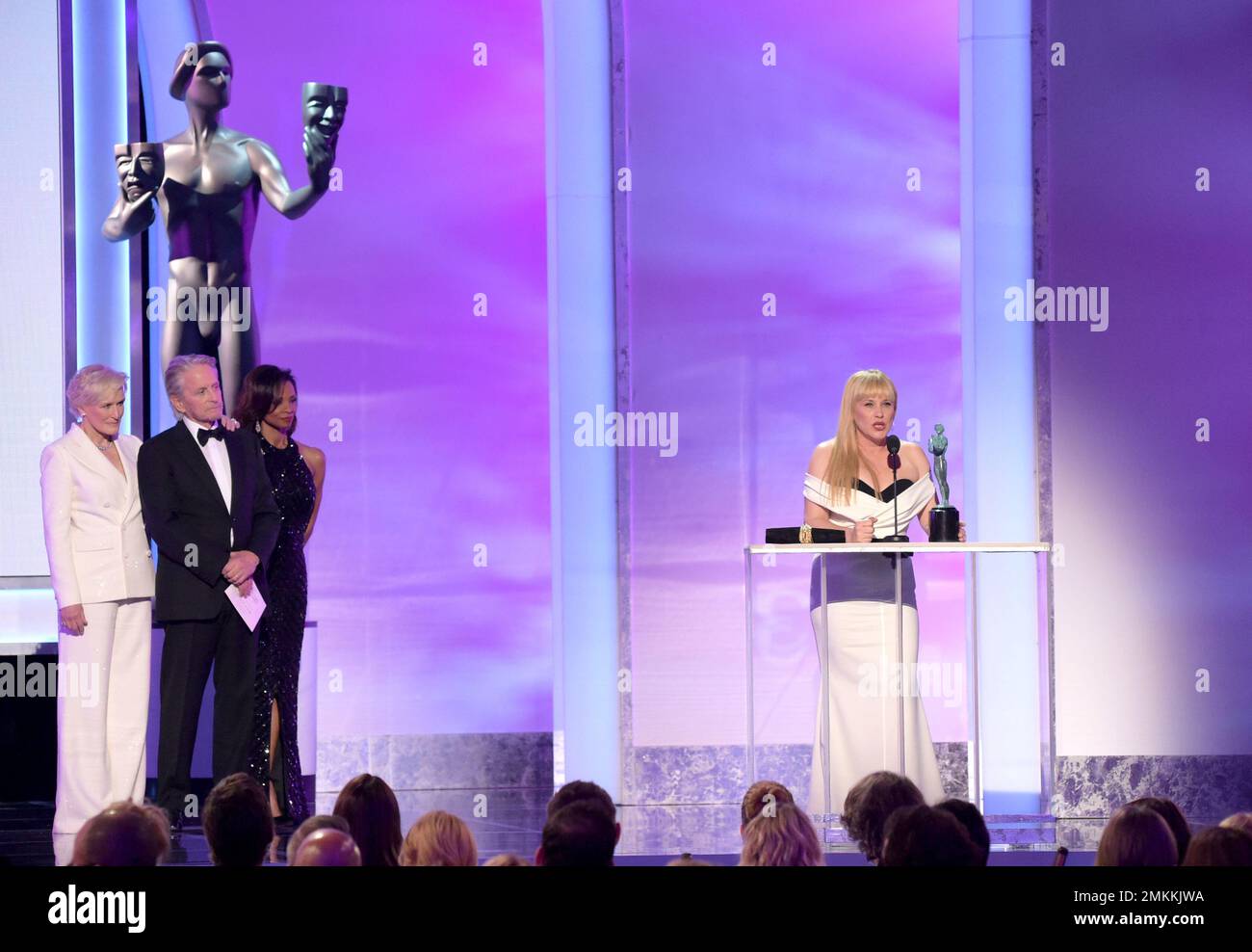 Patricia Arquette accepts the award for outstanding performance by a