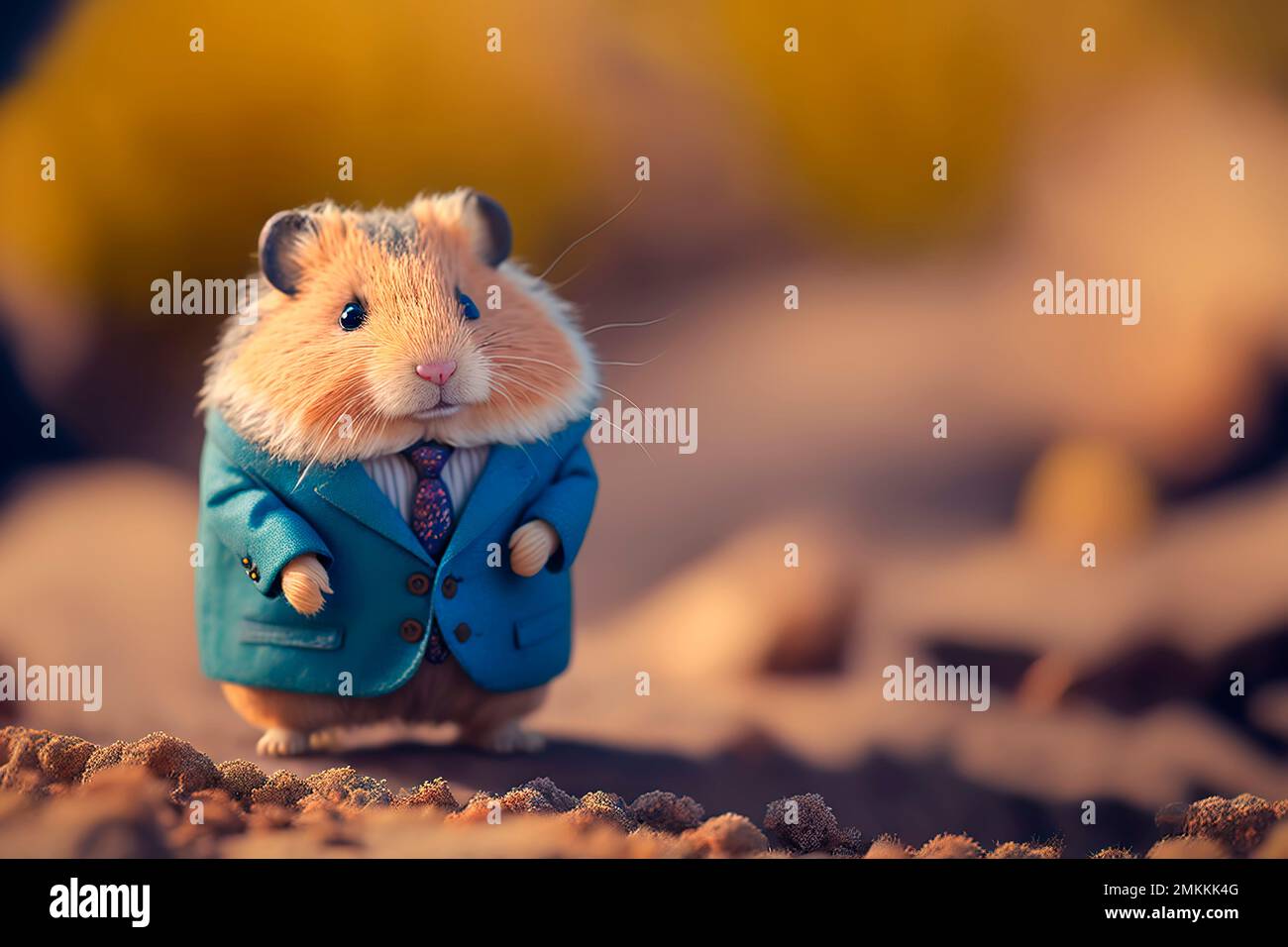 hamster in a suit going camping on work Generative AI Stock Photo - Alamy