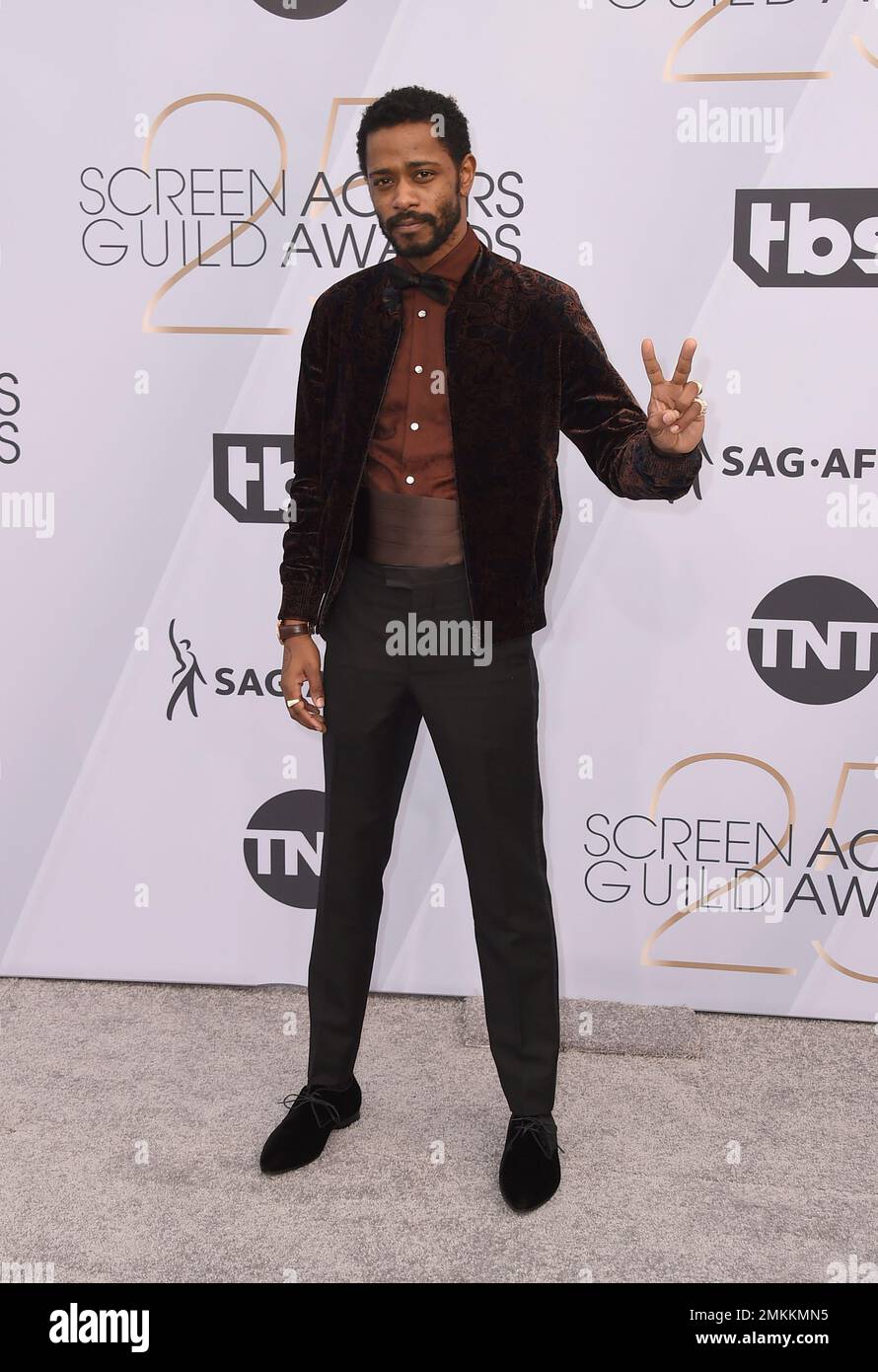 Lakeith Stanfield arrives at the 25th annual Screen Actors Guild Awards