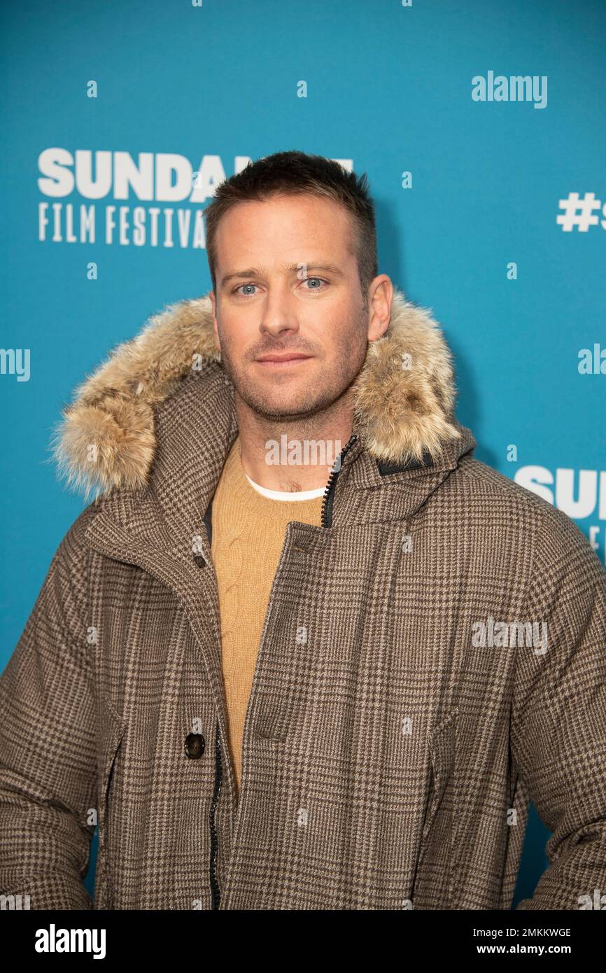 Actor Armie Hammer poses at the premiere of "Wounds" during the 2019