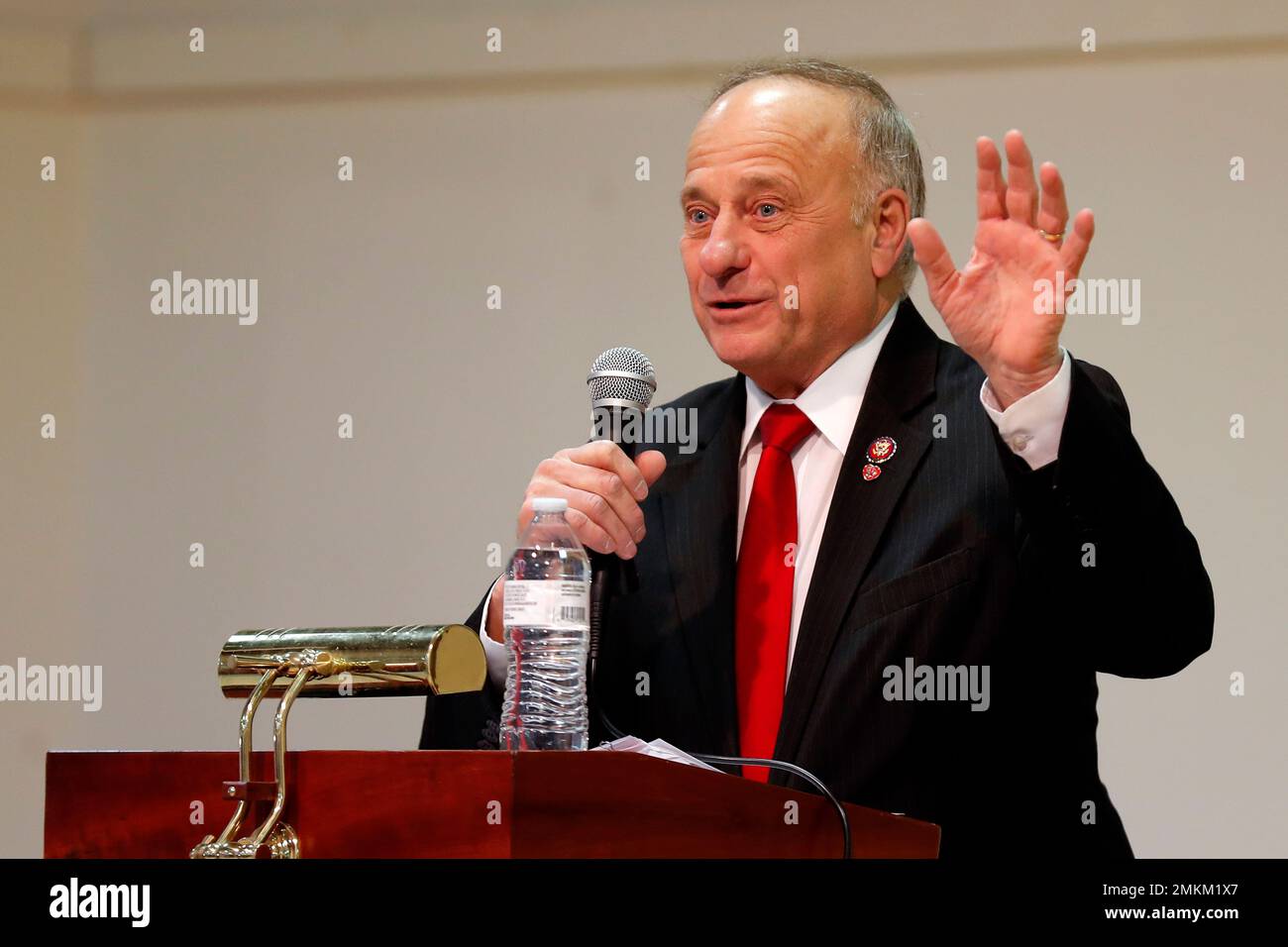 U.S. Rep. Steve King, RIowa, speaks during a town hall meeting