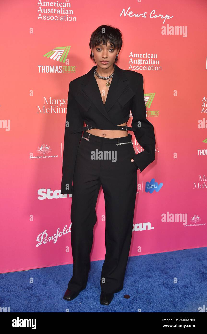 Sophie Wilde arrives at the G'Day USA Arts Gala on Saturday, Jan. 28