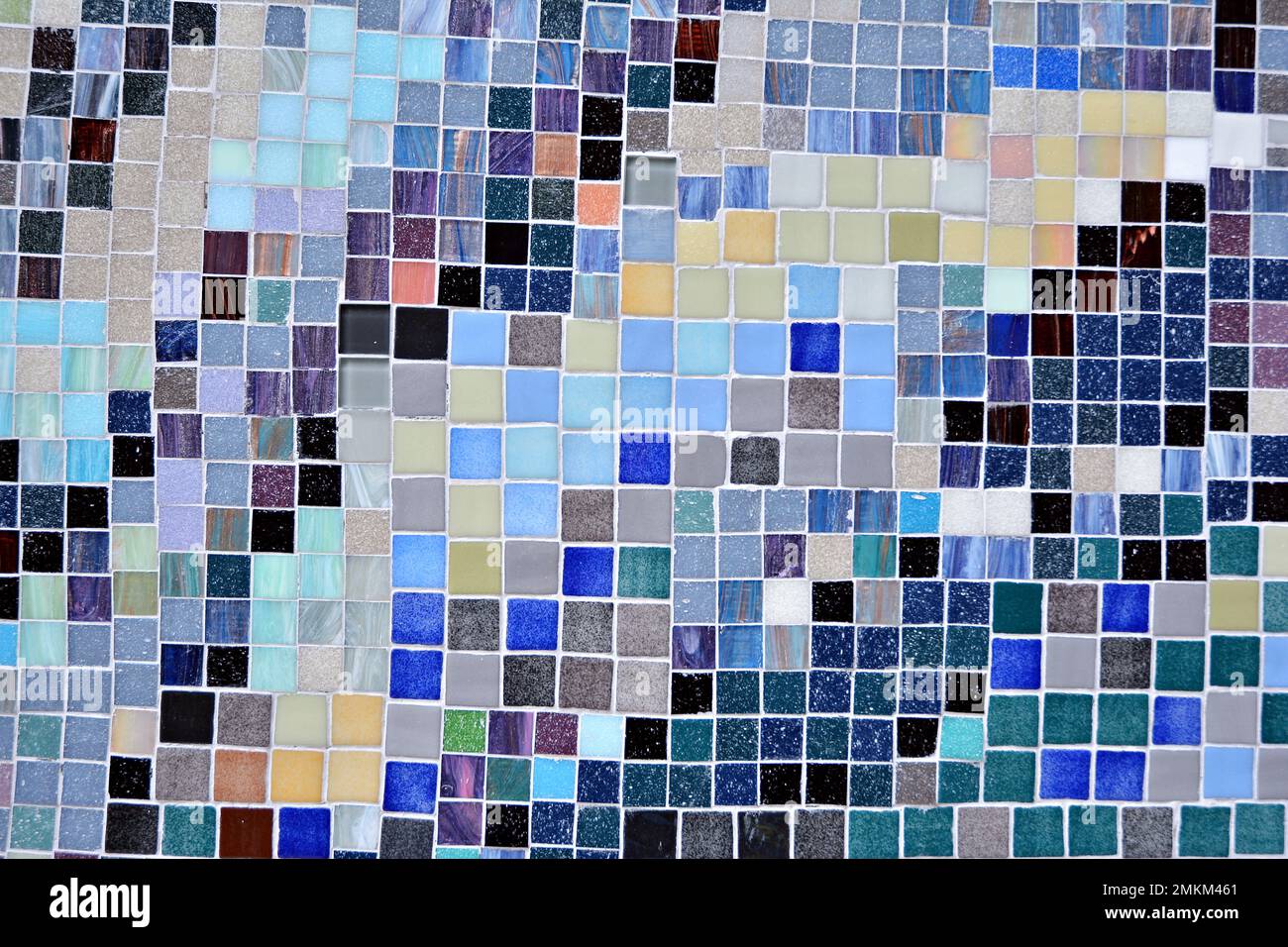 Colorful mosaic glass tile wall. Unique mosaic pattern Stock Photo Alamy