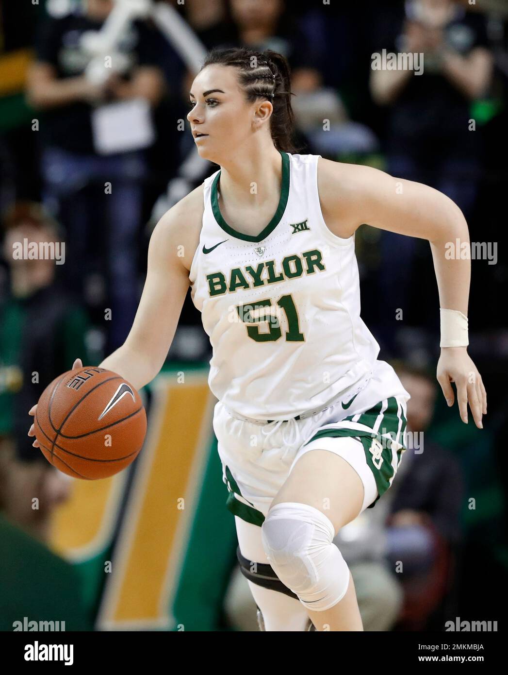 Baylor forward Caitlin Bickle (51) advances the ball up court during an  NCAA college basketball game against West Virginia on Sunday, Jan. 20,  2019, in Waco, Texas. (AP Photo/Tony Gutierrez Stock Photo - Alamy