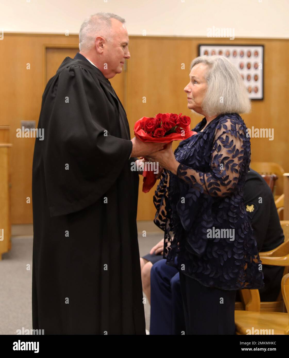 Col. Lawrence Austin, Sr., Mississippi Military Judge, gifts his wife ...