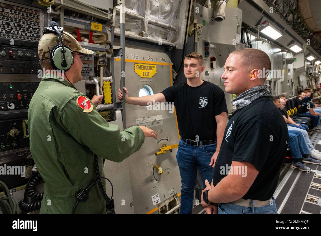 U.S. Air Force Master Sgt. Michael Crunkleton, a loadmaster with the 167th Operations Group
