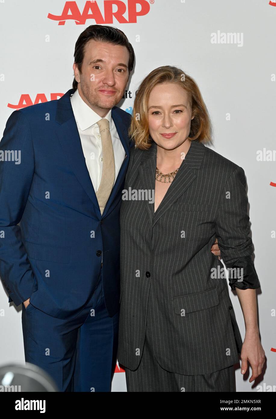 Los Angeles, USA. 28th Jan, 2023. Jason Butler Harner & Jennifer Ehle