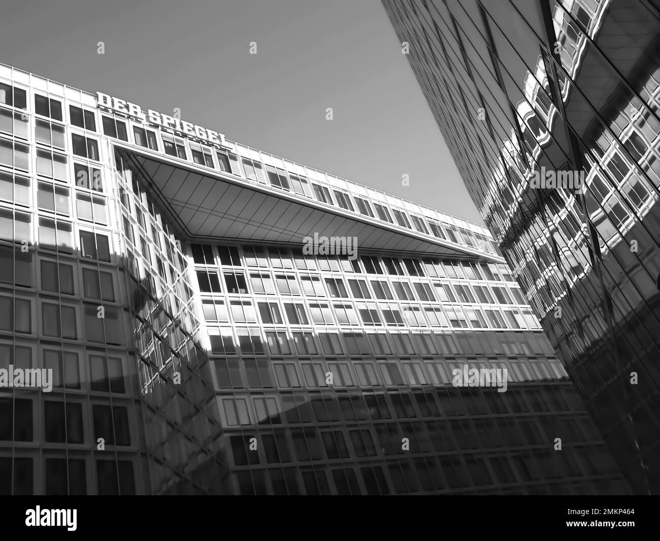 Architecture of Ericusspitze in Hamburg with the Spiegel building Stock Photo