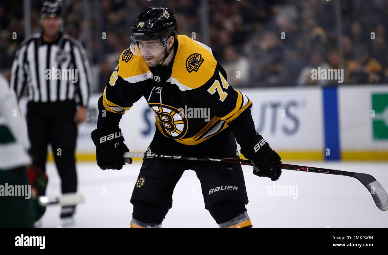 Boston Bruins Left Wing Jake DeBrusk During The Second Period Of An NHL ...