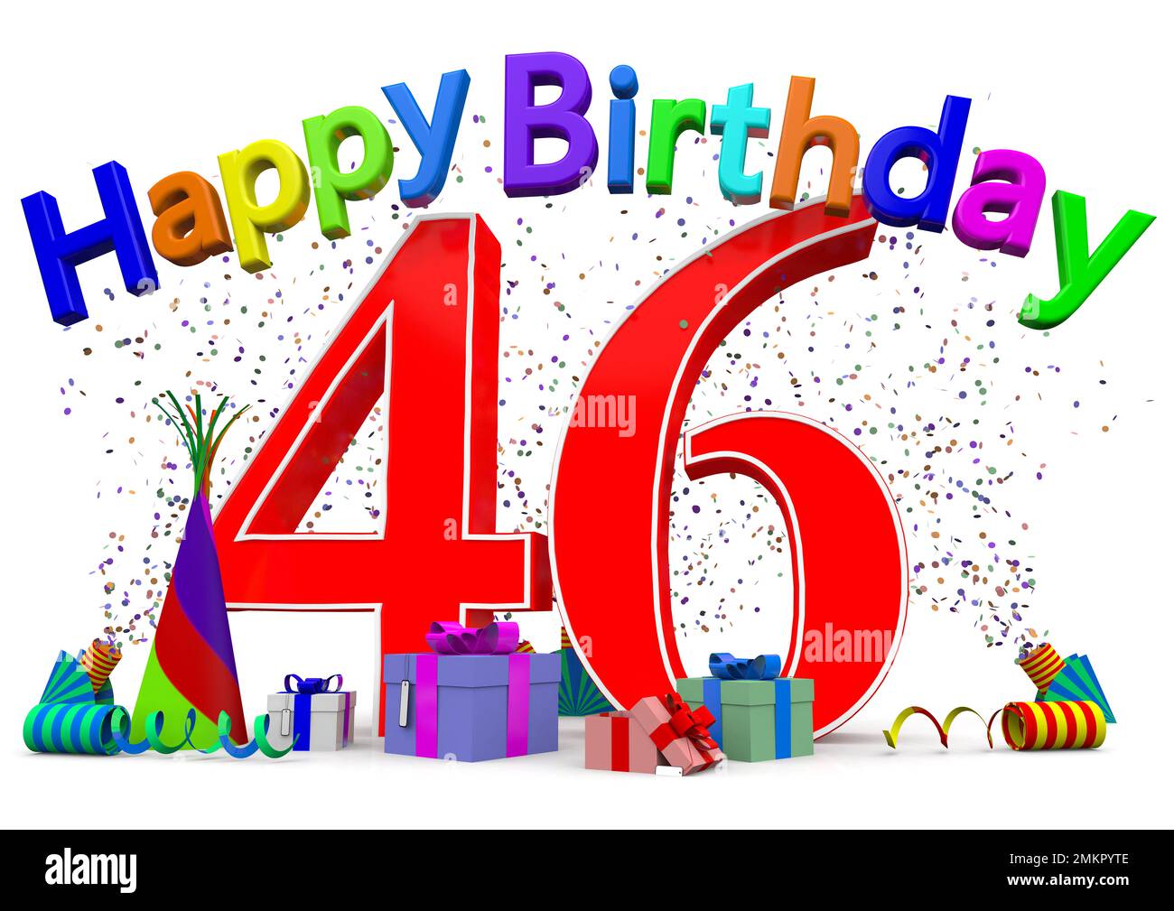A Big Number With Presents Confetti And The Lettering Happy Birthday a-big-number-with-presents-confetti-and-the-lettering-happy-birthday