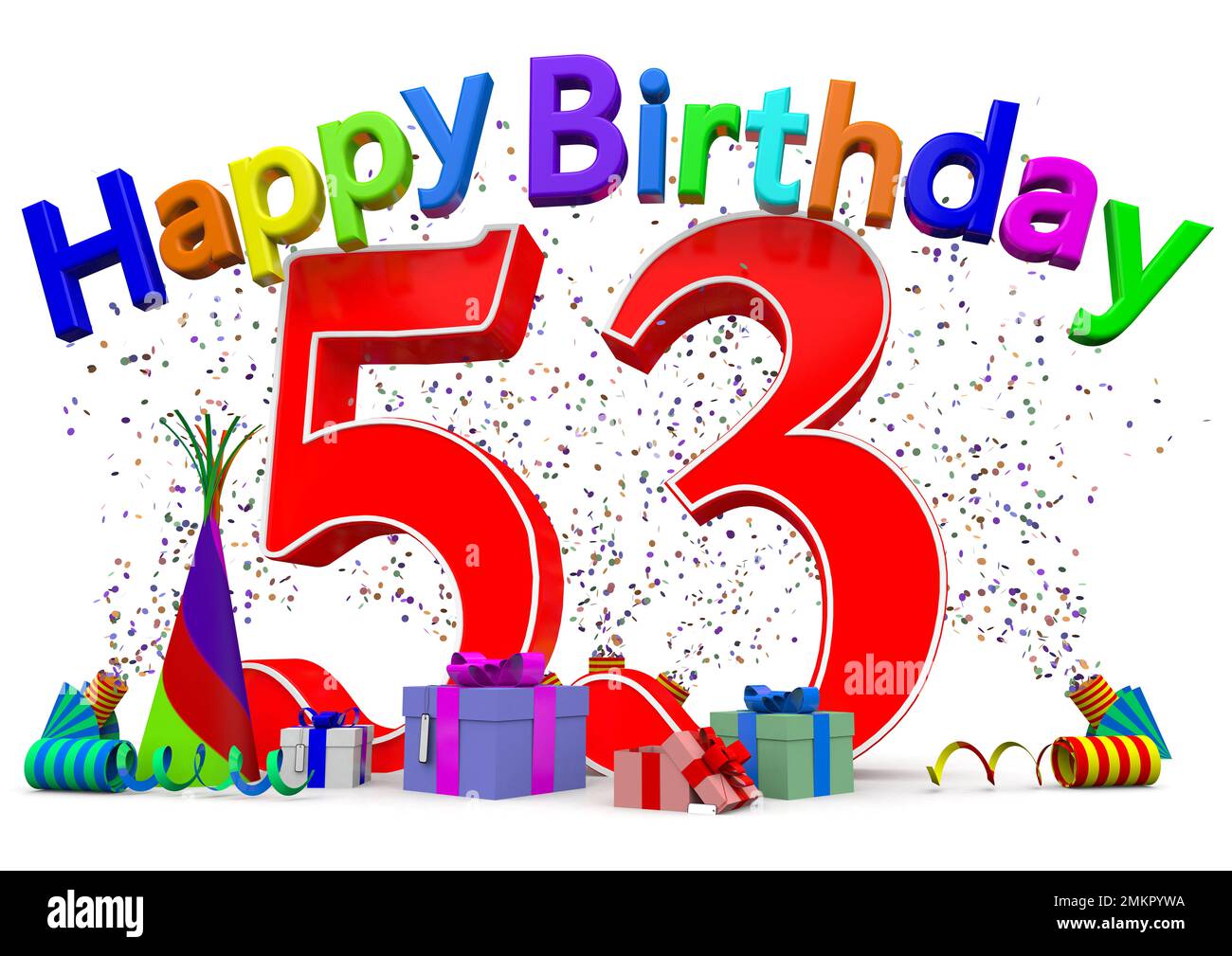 A Big Number With Presents Confetti And The Lettering Happy Birthday a-big-number-with-presents-confetti-and-the-lettering-happy-birthday